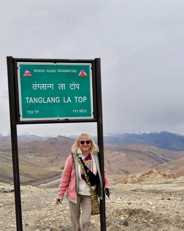 Bernadette Areal am Tanglang La Pass, Ladakh (5328 m)